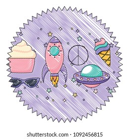 rockets and spaceships pattern