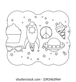 rockets and spaceships pattern