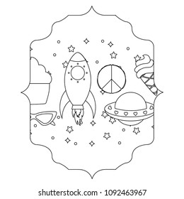 rockets and spaceships pattern