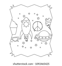 rockets and spaceships pattern