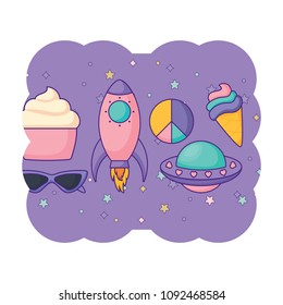 rockets and spaceships pattern