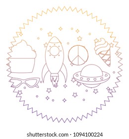 rockets and spaceships pattern