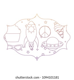 rockets and spaceships pattern