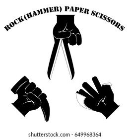 Rock(hammer) Paper Scissors