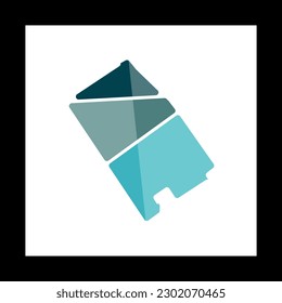 Rockhampton City Map Geometric Simple Logo
