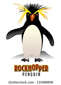 Rockhopper Penguin illustration