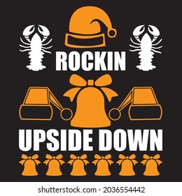 ROCKIN UPSIDE DOWN , T-SHIRT DESIGNVECTOR FILE.