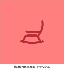 rocking chair. icon