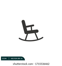 rocking chair icon illustration design element eps 10