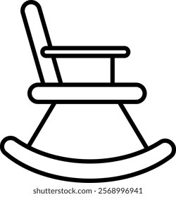 Rocking Chair Icon Symbol Art Sign