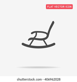 Rocking chair icon. Vector concept illustration for design.