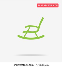 Rocking chair icon. Vector concept illustration for design.