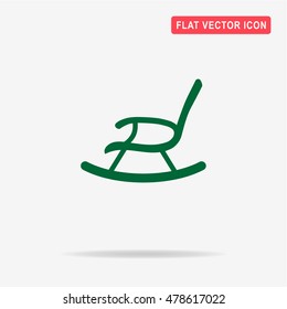 Rocking chair icon. Vector concept illustration for design.