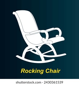 Rocking chair icon vector illustration design