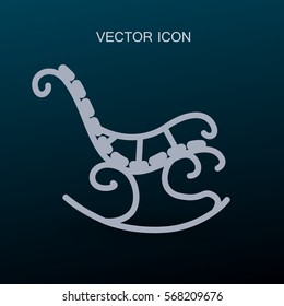 rocking chair icon vector illustration