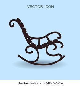 rocking chair icon vector illustration