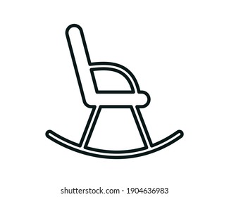 Plantilla de logotipo vectorial de icono de silla de roca