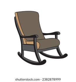 Rocking chair icon,vector illustration template design