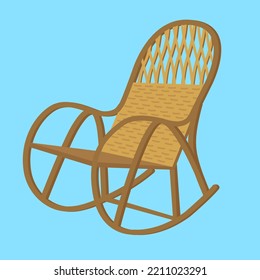 Rocking chair, illustration vector, cartoon