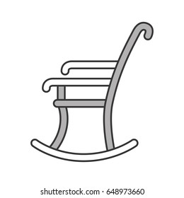 rocking chair isolated icon