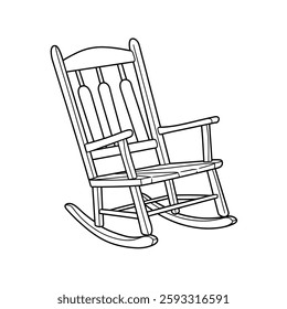 A rocking chair or rocker is a type of chair with two curved bands (also known as rockers) attached to the bottom of the legs, which connect the legs on each side to each other.