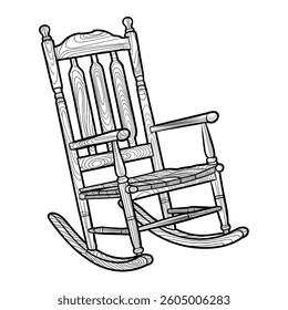 A rocking chair or rocker is a type of chair with two curved bands (also known as rockers) attached at the bottom of the legs, connecting the legs on each side to each other.