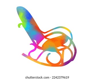 Rocking chair vector colorful icon. Premium quality. Vector illustration