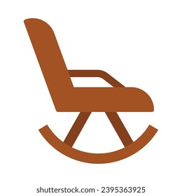 Rocking Chair Vector Flat Icon For Personal And Commercial Use.
