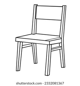 Rocking chair vector hand drawn illustration. Colored furniture for living room. Comfortable home wooden chair. Isolated flat object on white background.Folding chair with arms vector flat ...........
