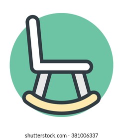 Rocking Chair Vector Icon
