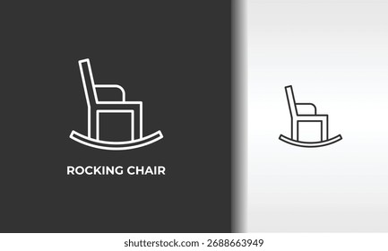 Vector De Silla Mecedora, Icono O Logotipo Ilustración De Símbolo Aislado