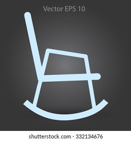 rocking chair vector illustration