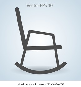 rocking chair vector illustration