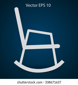 rocking chair vector illustration