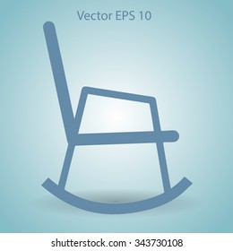 rocking chair vector illustration