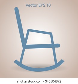 rocking chair vector illustration
