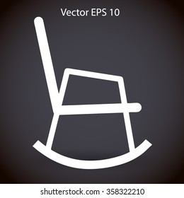 rocking chair vector illustration