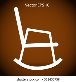 rocking chair vector illustration