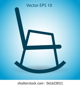 rocking chair vector illustration