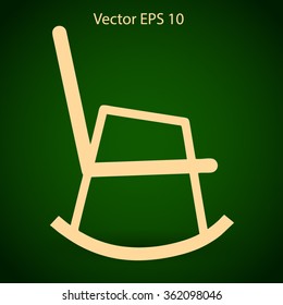 rocking chair vector illustration