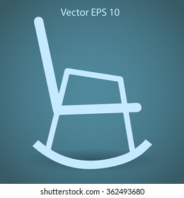 rocking chair vector illustration