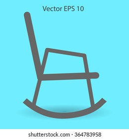 rocking chair vector illustration