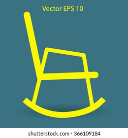 rocking chair vector illustration