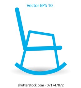 rocking chair vector illustration