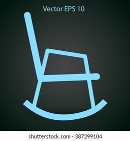 rocking chair vector illustration