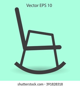 rocking chair vector illustration