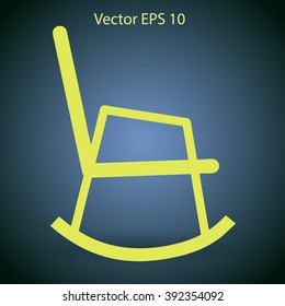 rocking chair vector illustration