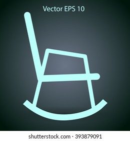 rocking chair vector illustration