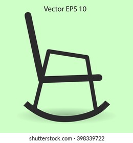 rocking chair vector illustration
