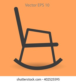 rocking chair vector illustration